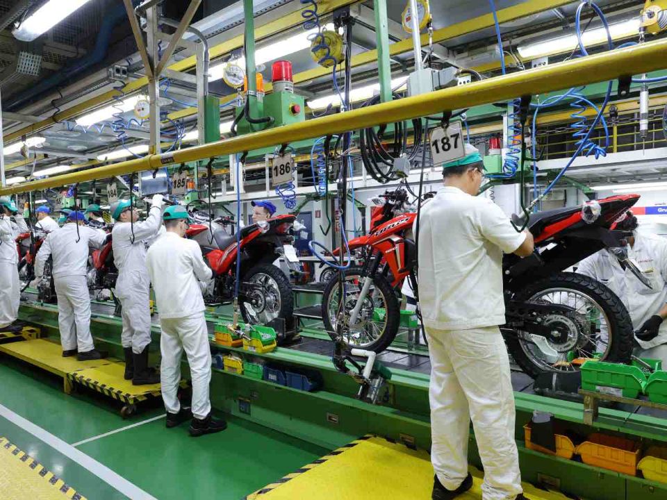 Produção Honda de motos em Manaus